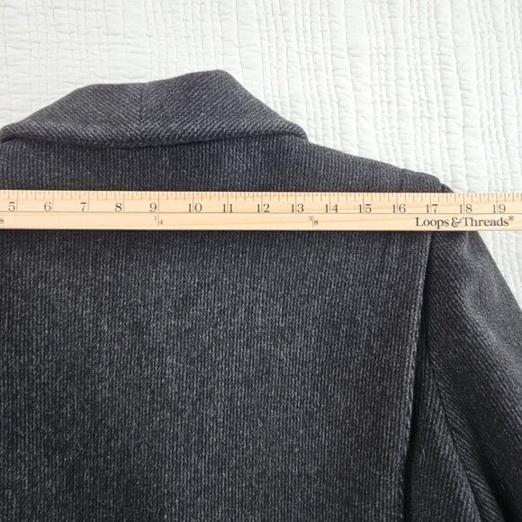 Vintage Karen Wool Cashmere Women's L Black Heavyweight Lined Coat USA Made EUC - Picture 10 of 16